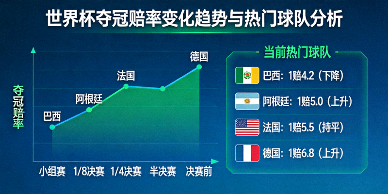世界杯夺冠赔率变化趋势图与热门球队分析